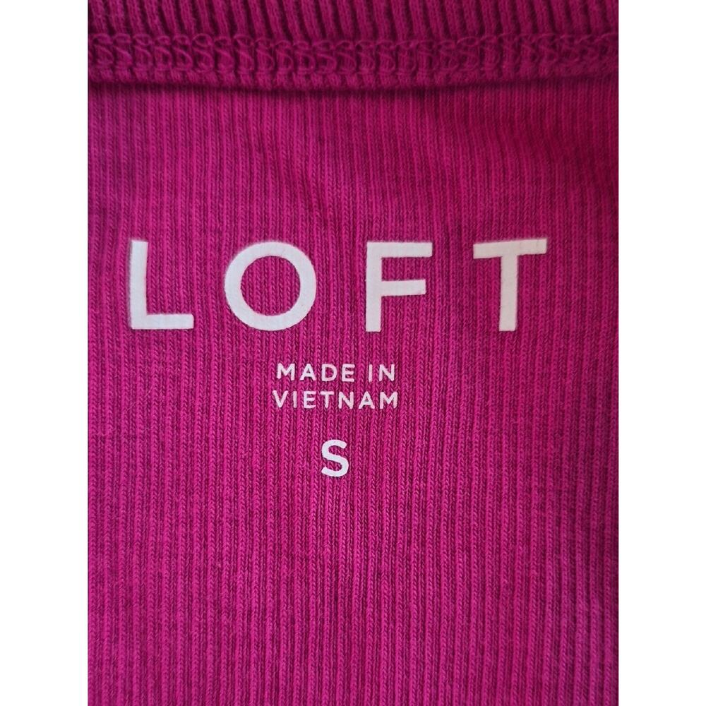 LOFT Ribbed Tank Top Pink Size S‎ - Picture 4 of 5